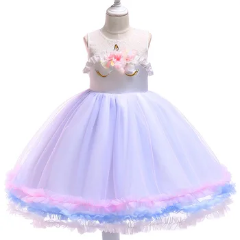 Miúdos novos Vestidos para Meninas de Vestido de Princesa infantil Vestidos de Bebê, Roupas de Menina de 2 a 7 Anos