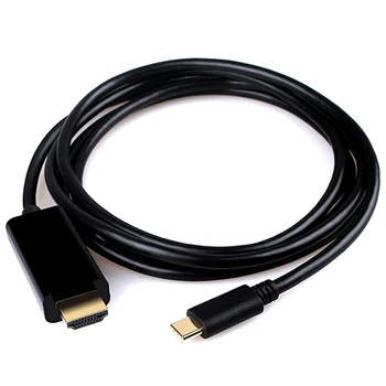 USB Tipo-C-HDMI-Compatível 4K 2K @30Hz TV HD com Cabo de 1,8 M para o Galaxy Note 8 Xiaomi Huawei