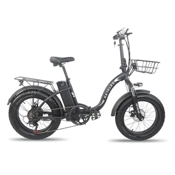1000W Motor 18AH E-Bike Stock UE Frete Grátis de 20 polegadas e Pneus Fat Bicicleta Dobrável Elétrica