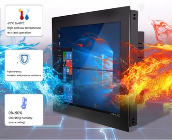 1000 nits de 10,4 polegadas Industrial monitor do toque do brilho alto LCD monitor ip65 monitor touchscreen