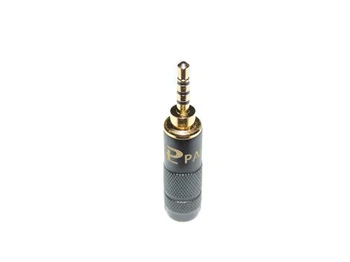 10pcs bronze Estéreo de 4 Pólos de 2,5 mm Plug Jack Cabo adaptador Solda