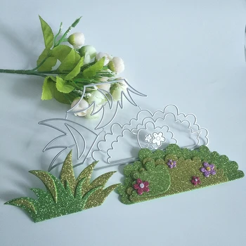 Novo e requintado, gramados e flores de corte morre DIY scrapbook, em relevo cartão de fazer, álbum de fotos, decoração, artesanato