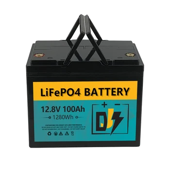 baratos fosfato do ferro do lítio da bateria de 12V 100ah grande potência da bateria lifepo4 bateria pack de acessórios para solar rv barco carrinho de golfe