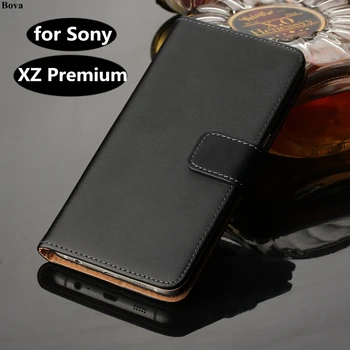 Pu Couro Flip Cover Luxo Carteira Capa Para Sony Xperia XZ Premium E5563 G8142 titular do cartão de estojo telemóvel shell GG