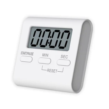 Mini LCD Tela Digital Cozinha Temporizador de Contagem regressiva do Relógio de Alarme Alto Medidor da Hora cor-de-Rosa/Branco Cozinha Temporizadores de Ferramentas