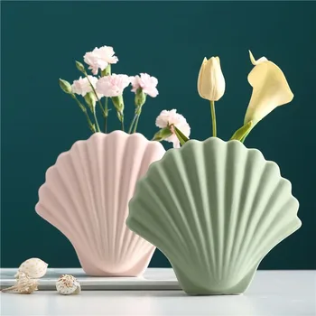 Oceano Shell vaso de Flores Molde de Silicone Vieira Suculenta Planta de Armazenamento Lápis Ornamento DIY Reboco de Cimento de Resina Epóxi Molde