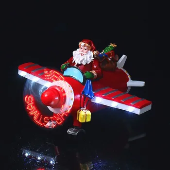 Novas decorações de Natal Santa DIODO emissor de luz de avião criativas de presentes de Natal