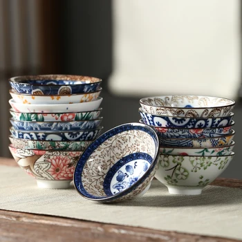 WHYOU 1piece Vintage 70 ML de Chá Cerâmica Copo do Vinho Azul e a Branca da Porcelana do Terrina de Alta Qualidade Teaware Presente do Negócio