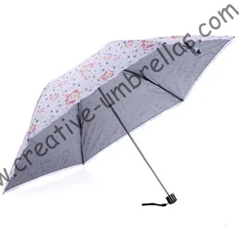 Frete grátis Mini anti-UV bolso guarda-sol,duas vezes revestimento de prata 6 costelas,três vezes saco umbrells,à prova de vento,a ordem da mistura permitidos