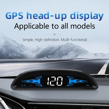 Universal GPS HUD Head Up Display Carro Velocímetro Computador de Bordo Digital, Medidores de Auto Eletrônica Tacômetro para Todos os Carros