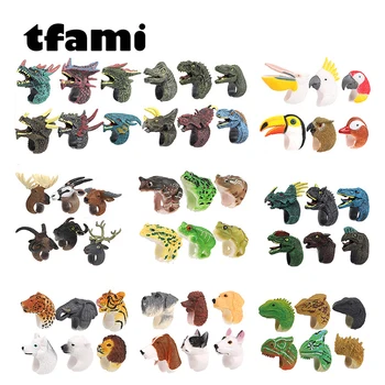 TFAMI Dinossauros Série Animal de Brinquedo Para as Crianças Anéis de Dinossauro Sapo Animal Cachorro Brinquedos de PVC de Alta Qualidade de Brinquedos Para as Crianças Presentes de Aniversário