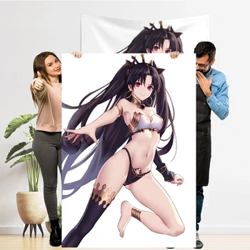 Fate/Grand Ordem Mangá Cartaz Tapeçaria Hentai Anime Sexy Big Sutiã Mulheres Quadrinhos Cartaz Pendurado Na Parede Sexy Adultos Merch Tapeçaria, Decoração