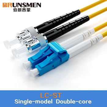 Único modelo Duplo-núcleo LC-ST patch cords de fibra LC, ST kabel cabo de remendo da fibra óptica