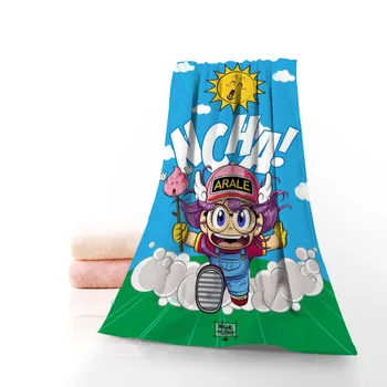 Personalizado Arale Norimaki Toalha de Algodão estampado do Rosto/Banheira, Toalhas de Microfibra Tecido Para Crianças Homens Mulheres Toalhas de Banho 70X140cm