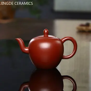 Autêntica Yixing Roxo Argila Bule de chá feito a mão Filtro de Beleza Chaleira Minério Cru Dahongpao Puer Chá de Panela Antiga Zisha Infusor de Chá de 170 ml