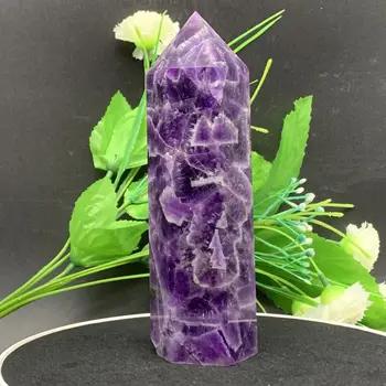 Natural de sonho de ametista obelisco cura cristal de quartzo coluna