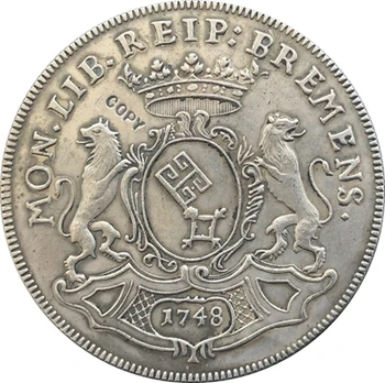 1748 alemão Thaler Franz cópia moedas