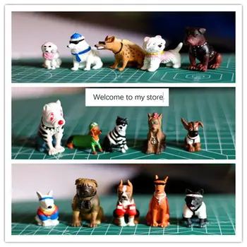 mini pvc figura de cães filhotes decoração modelo 20pcs/set