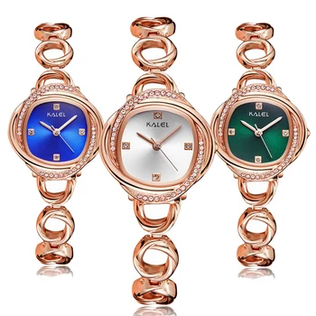 Quente Dom Relógio de Quartzo para a Senhora do cristal de rocha da Cruz Flor relógio de Pulso Minimalismo Graça Relógio Azul Verde Rosto Pequeno Reloj Mujer 2022