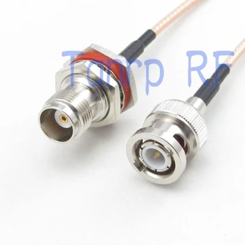 15 CM com cabo Flexível coaxial cabo de RG316 cabo de extensão 6inch BNC conector macho para fêmea TNC jack RF conector do adaptador