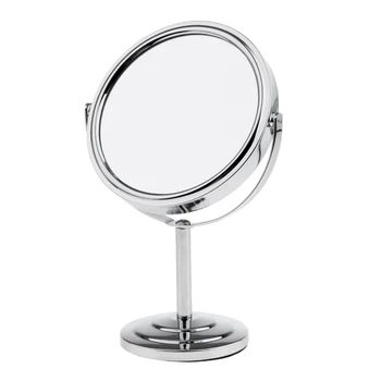 Dois Lados Normal E Lupa De Mesa Em Espelho Para Maquiagem Pode Rotação De 360 Graus
