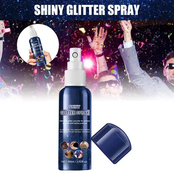 Glitter Spray de Brilho do Rosto o Marcador de Textura Refrescante para o Vestuário, Ombros, Mãos, Pernas Boate