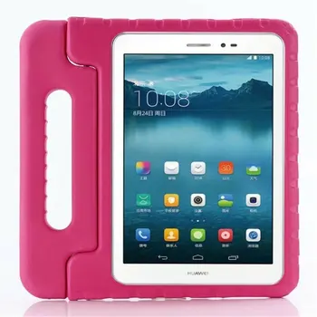 Para Huawei MediaPad T3 8.0 Caso KOB-L09 KOB-W09 de Volta Suporte Portátil à prova de Choque do EVA Seguro Crianças Tablet cobre Acessórios