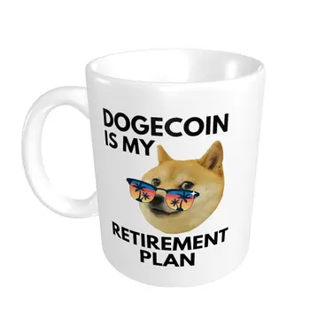 Promo Novidade Dogecoin É o Meu Plano de Aposentadoria Para A Lua Canecas Engraçado do Geek R376 COPOS de Impressão multi-função copos