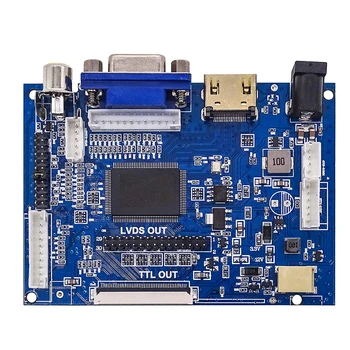 Display LCD TTL LVDS Controlador de Placa HDMI VGA 2AV 50PIN para AT070TN90 92 94 Suporte Automaticamente VS-TY2662-V1