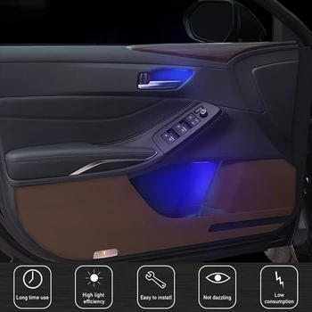 A Porta do carro Lidar com Decoração de Luzes Universal Lâmpada LED de Luz Ambiente para a Porta de Armazenamento de Caixas de Estacionamento Interior Gadget Acessórios